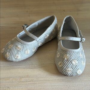 Zara Kids' Floral Mary Jane Shoes